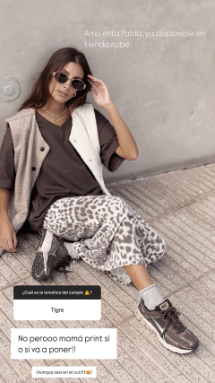 Falda Vintage Print - comprar online