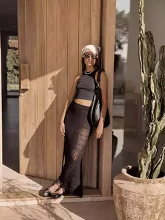 FALDA SEASHELL BLACK