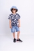 Bermuda jeans cargo grande celeste rotura - comprar online