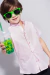 Camisa RAYADA cuello mao - tienda online