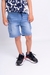 Bermuda jeans cargo grande celeste rotura