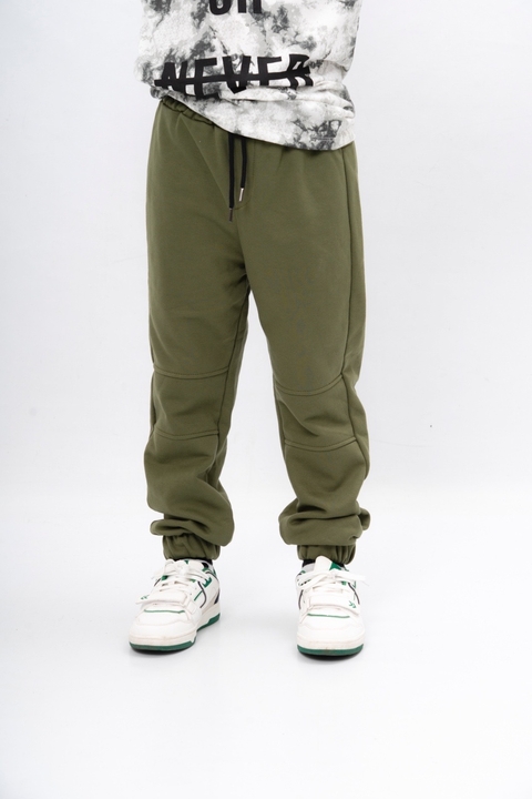 Jogger frizado LISO con recorte - comprar online