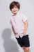 Camisa RAYADA cuello mao