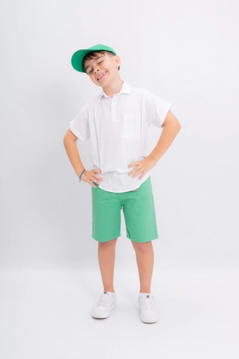 Bermuda gabardina clasica c/llavero - comprar online