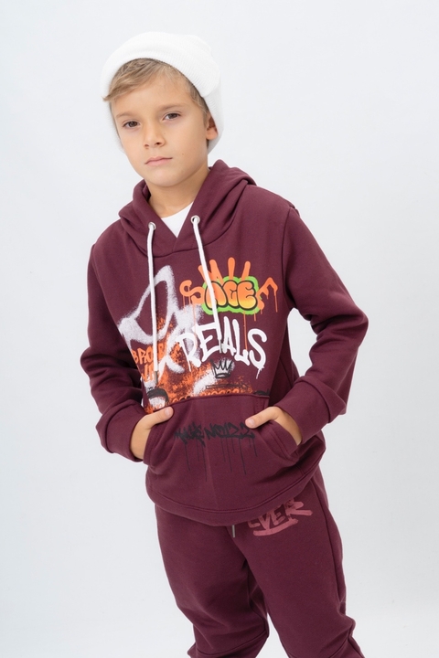 Buzo canguro frisado “REALS” - comprar online