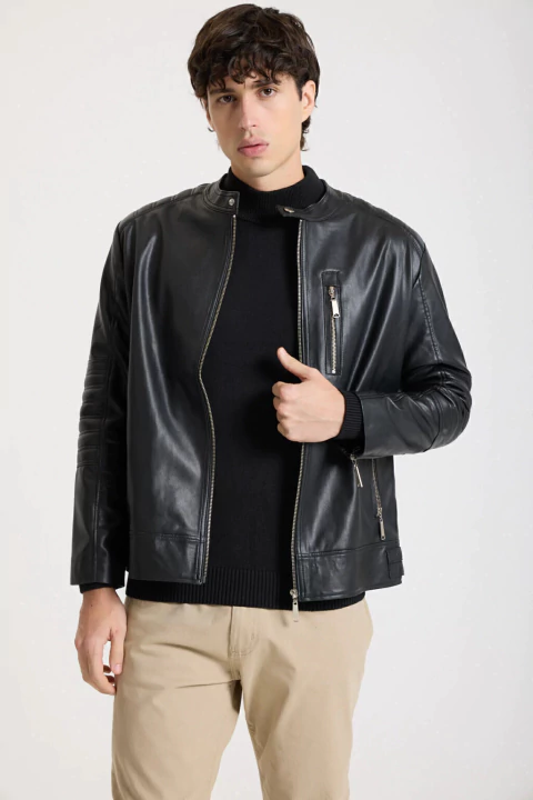 PROTOTYPE WOOD LEATHER JACKET (31303139)