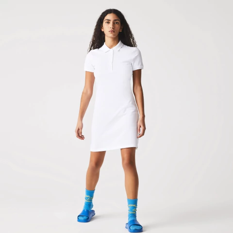 LACOSTE VESTIDO POLO MINI PIQUE ELASTIZADO M/C (EF5473)