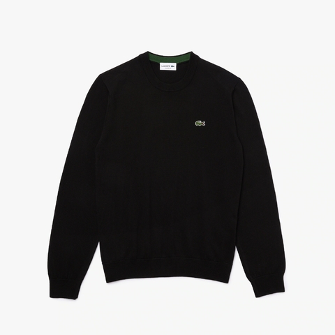LACOSTE SWEATER CUELLO REDONDO LISO ALGODÓN (AH9327)