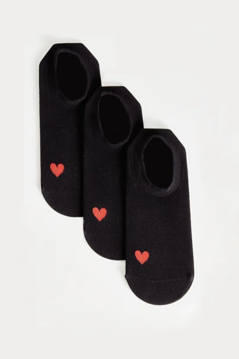 CARO CUORE PACK BALLERINA FULL BLACK X3 (035994)