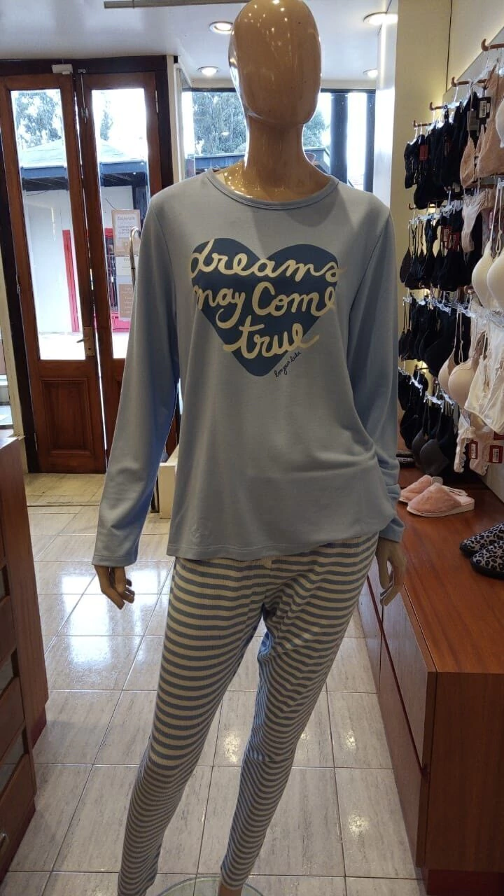 PIJAMA M/L C/BABUCHA (L2607)