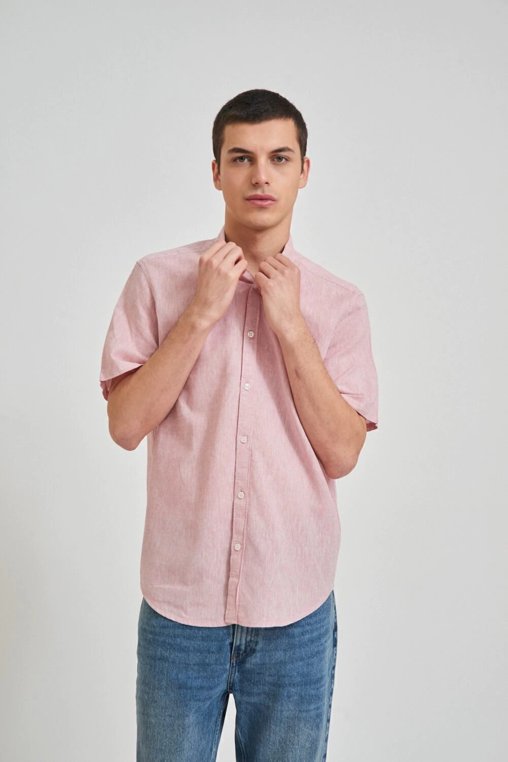 WRANGLER SHIRT LINEN SS (W30013)