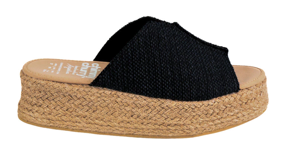CHIMMY CHURRY SUECO PLATAFORMA RAFIA NEGRO (PCA422B)
