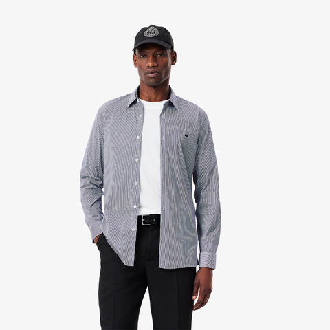 LACOSTE CAMISA ML POPLIN STRECH SLIM FIT (CH3786)