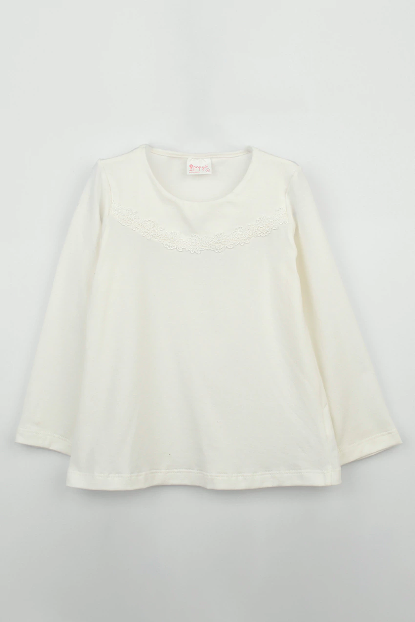 REMERA CON PUNTILLA BETIANA (RE-PO2590D)