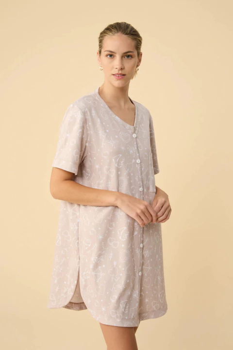 BONJOUR CAMISOLA MANGA CORTA ABOTONADA CUPIDO (L3011)