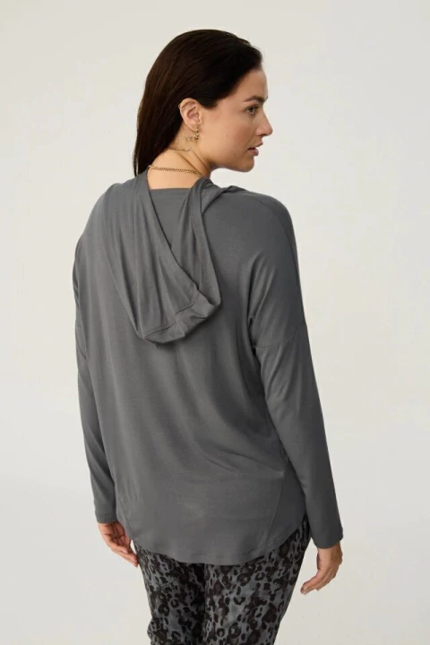 BONJOUR BUZO LIVIANO M/L C/ CAPUCHA VENUS (S7512)