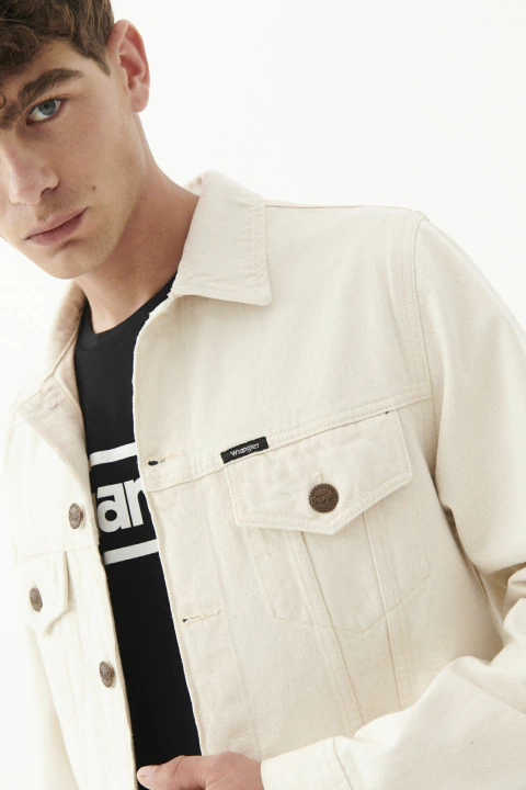 WRANGLER JACKET DENIM HUSK (W70053)