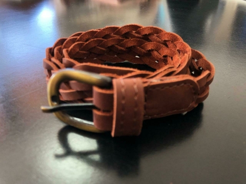 CINTURON CUERO TRENZADO (O-BASICT) - comprar online