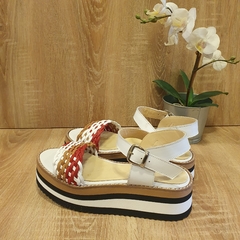 Trenza hebilla/ Blanco-Rojo - 40 - tienda online