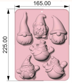 Molde de Silicona Navidad Papá Noel
