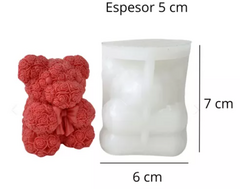Molde Silicona Osito Rosas en internet