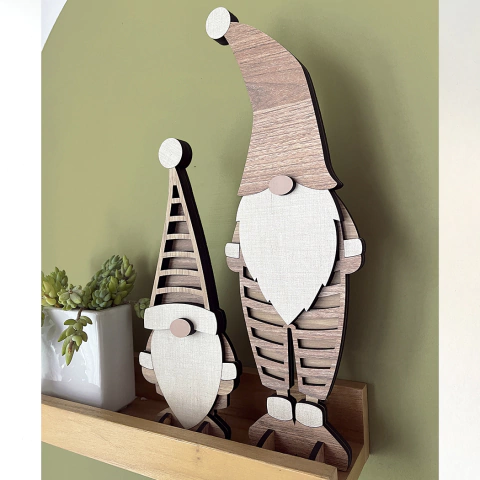 Papá Noel chico + Papá Noel grande