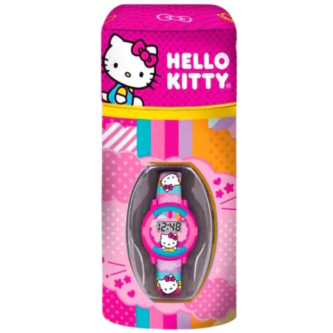 Reloj Digital Hello Kitty en Lata - 9832