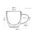 Taza vidrio doble con asa en internet