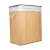 Cesto doble plegable de bambú rectangular - comprar online