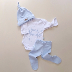 Set de 3 piezas - hola mundo ! - tienda online