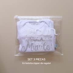 Set 3 piezas - Hola mundo! en internet