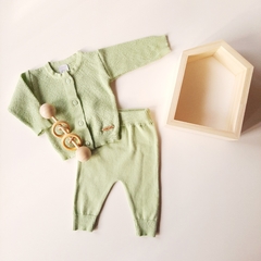 Conjunto tejido Verde pastel