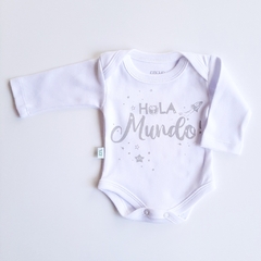 Body HOLA MUNDO! Gris 2da selección - comprar online