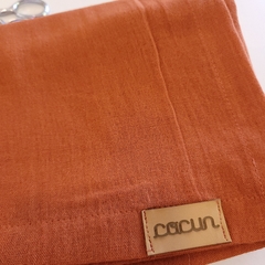 Manta GASA 100% algodón TERRACOTA - comprar online
