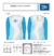 Remera ADULTO celeste puntos última talle S - tienda online