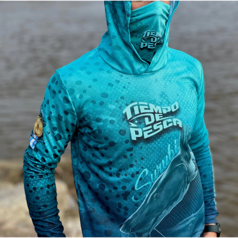 Remera con capucha de ADULTOS - Surubí verde Edición 20 Años - comprar online