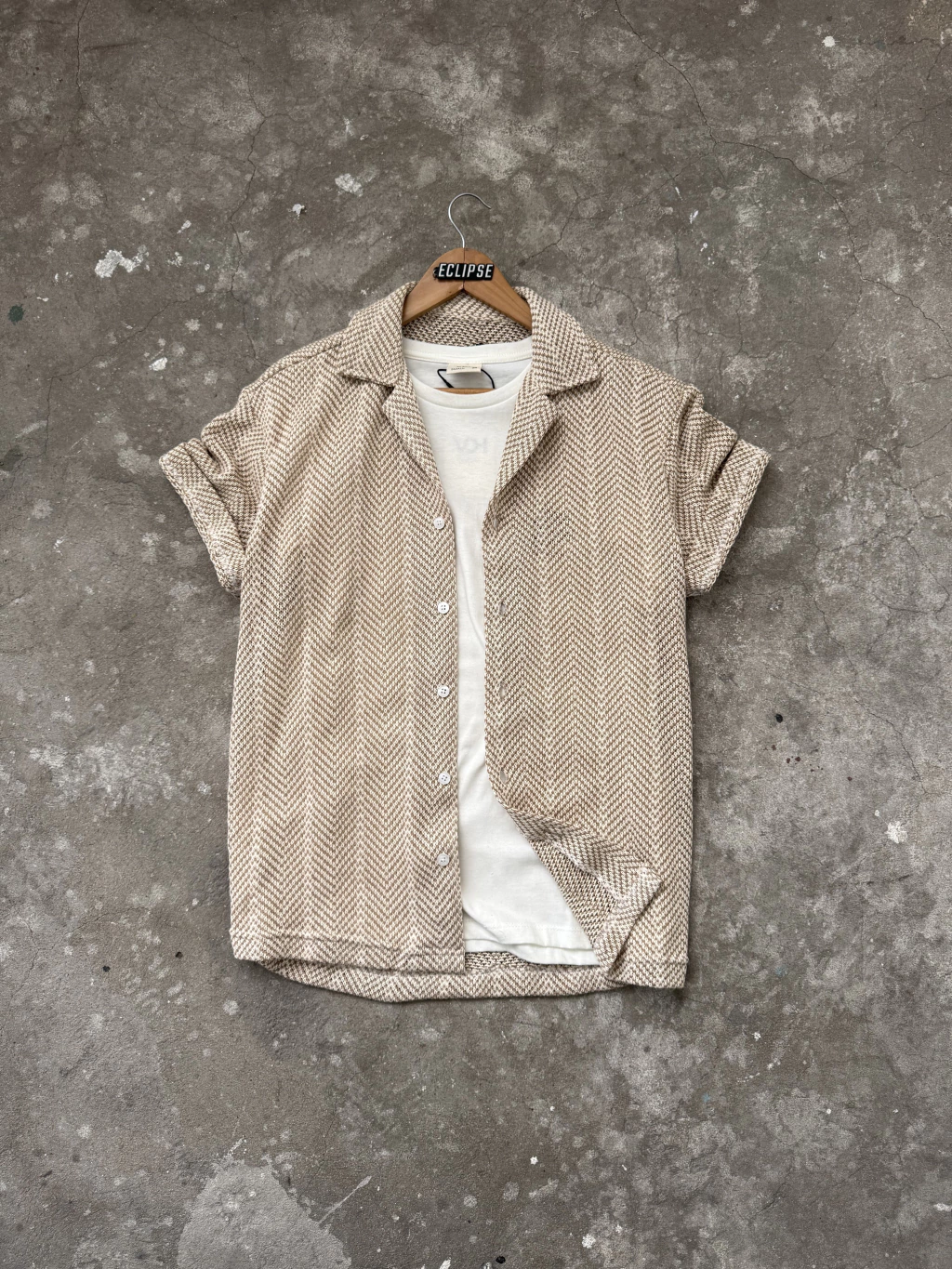 Camisa HERA Tejida Beige