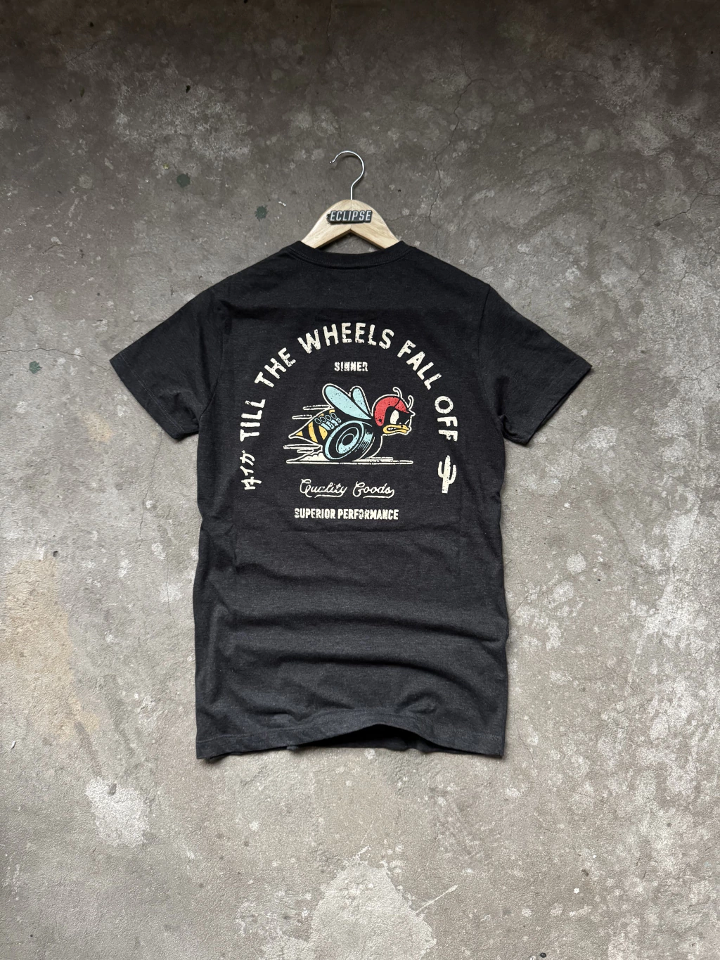Remera SINNER WHEELS Gris