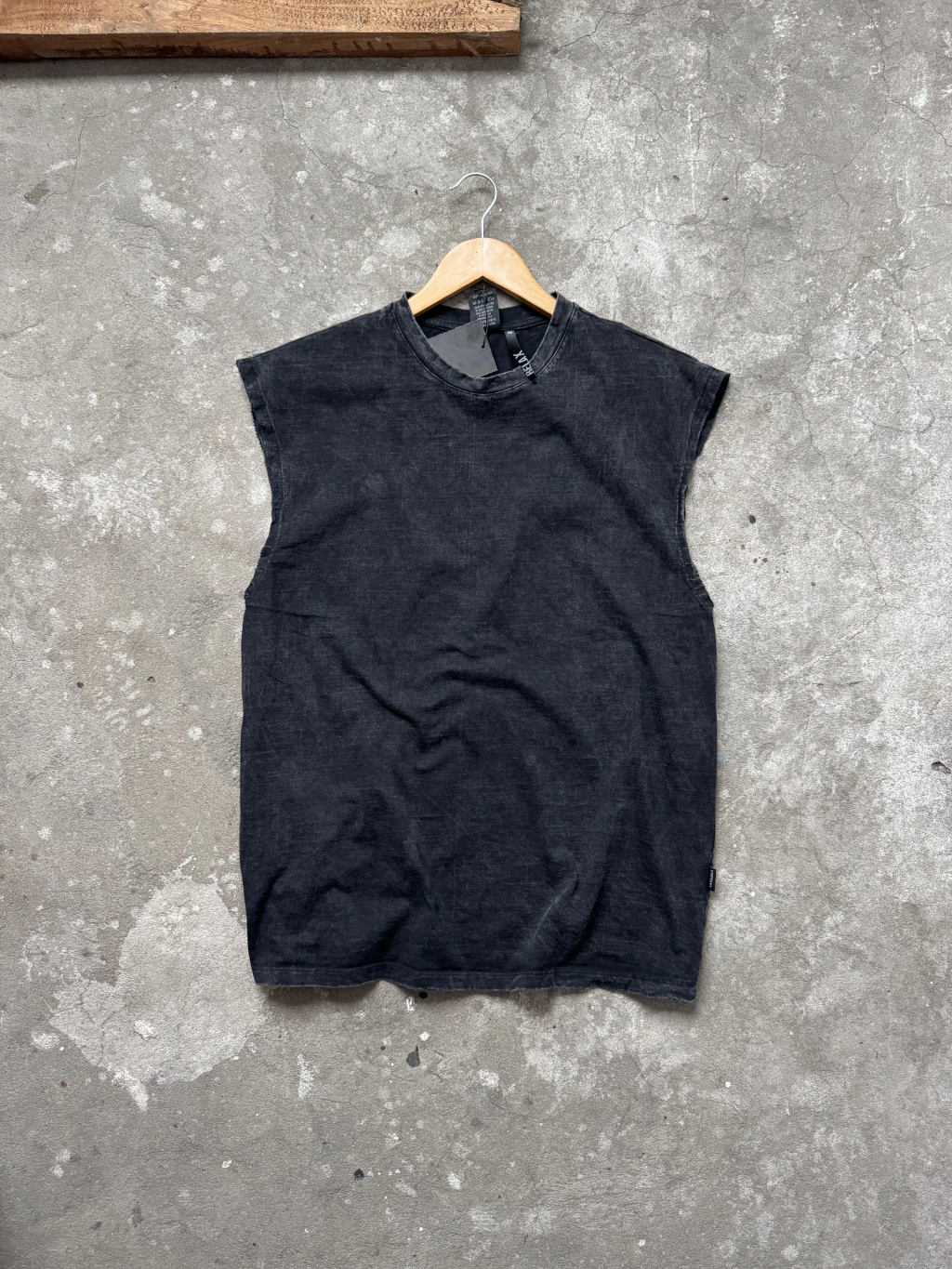 MUSCULOSA WASH BLK