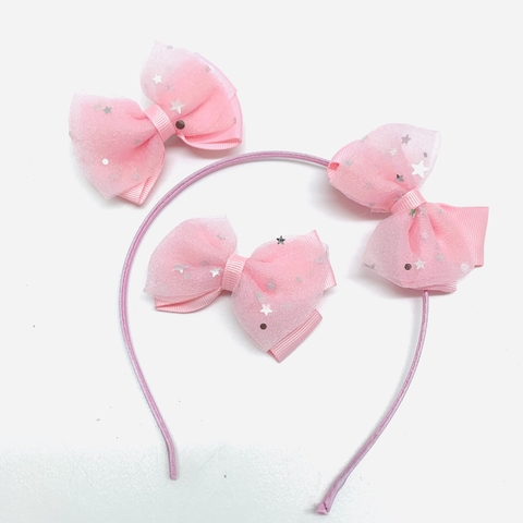 Set vincha + moño kids