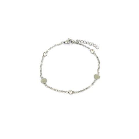Pulsera finita con dije corazon - comprar online