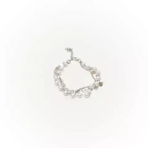 Pulsera cadena con perlas