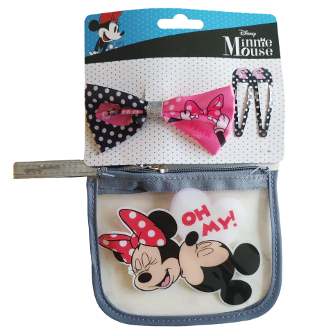 Set de pelo + cartuchera minnie