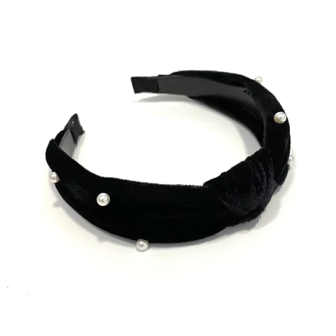 Vincha turbante perlas