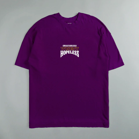 CAMISETA LONG OVERSIZED - HOPELESS PURPLE