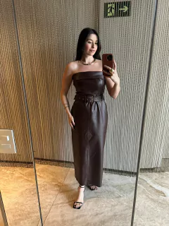 Vestido Milena Café - comprar online