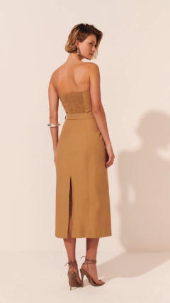 Vestido Thalia Caqui - Zene Boutique