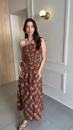 VESTIDO DEBY MARROM - comprar online