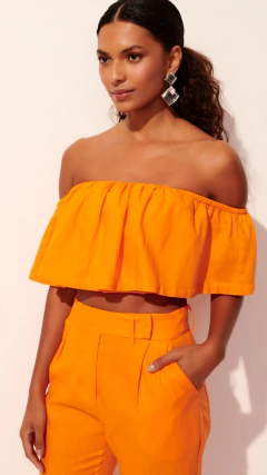 Calça Julieta Laranja na internet