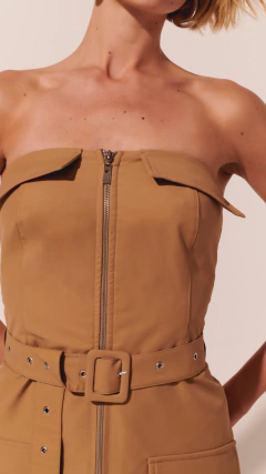 Vestido Thalia Caqui - comprar online